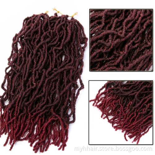 18 inch 20 roots/pack,Afro Locs twist Ombre curly Synthetic Braiding Hair extensions Blonde Faux Locs Crochet Braid